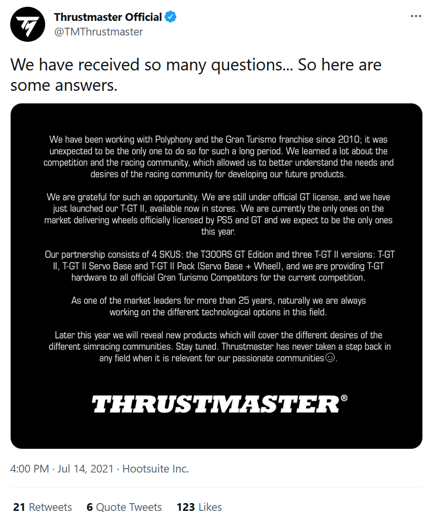 T-GT - Thrustmaster - Technical support website