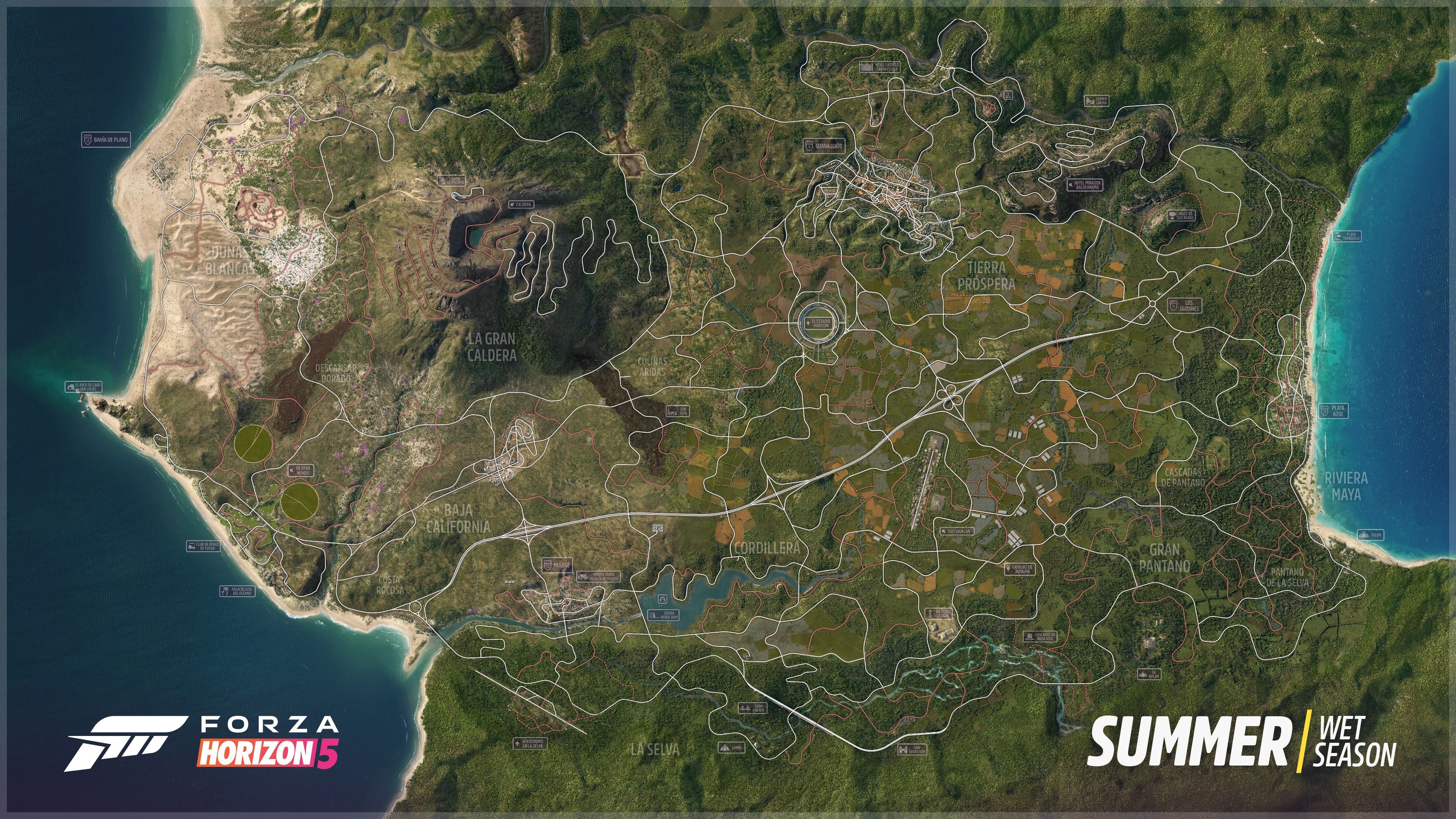 Forza Horizon 5 Mexico Map Revealed in Full – GTPlanet