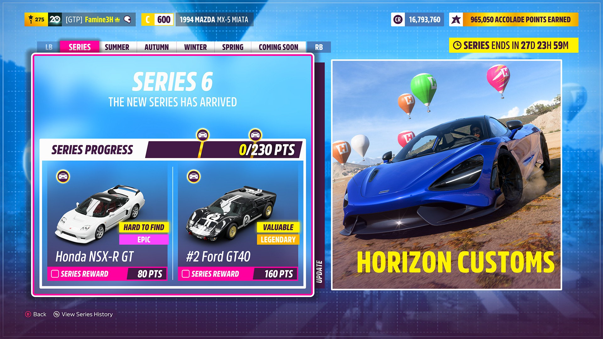 Forza Horizon 5 Series 6 Update