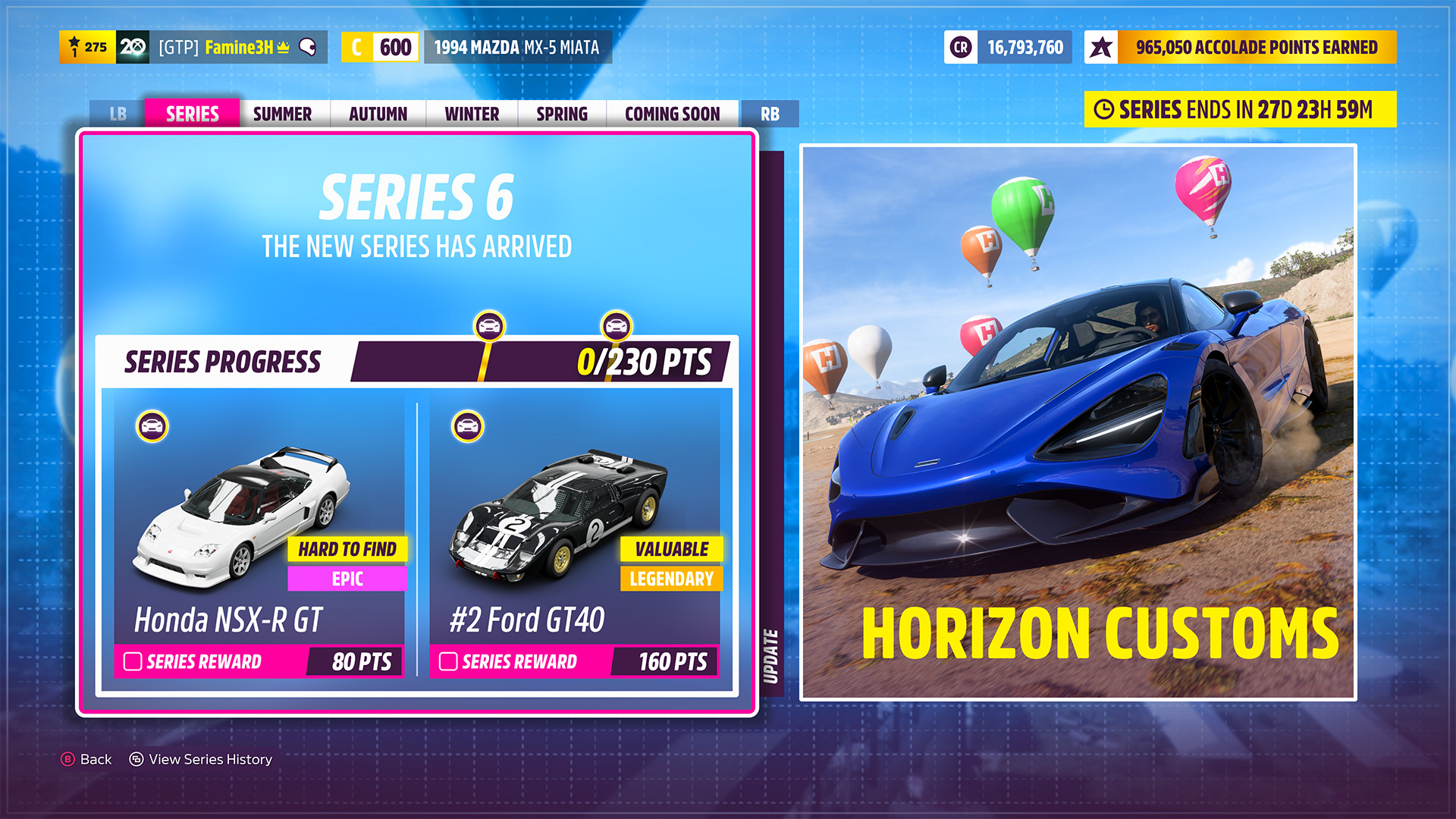 Forza Horizon 5 Series 6 Update