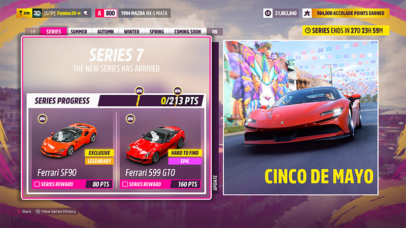 Forza Horizon 5 Series 7 Update