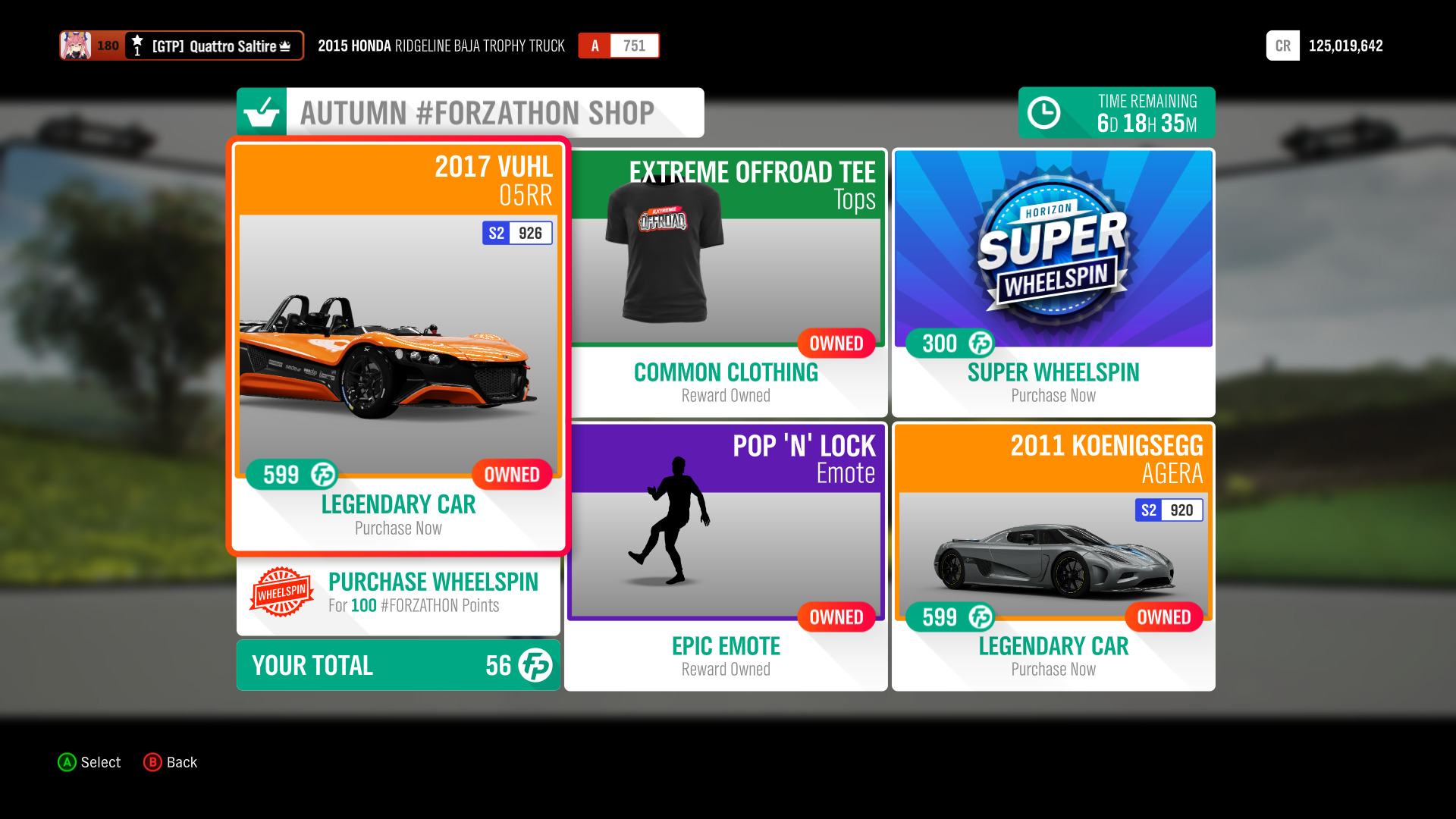 Forza Horizon 4 Season Change Turkey Trimmings