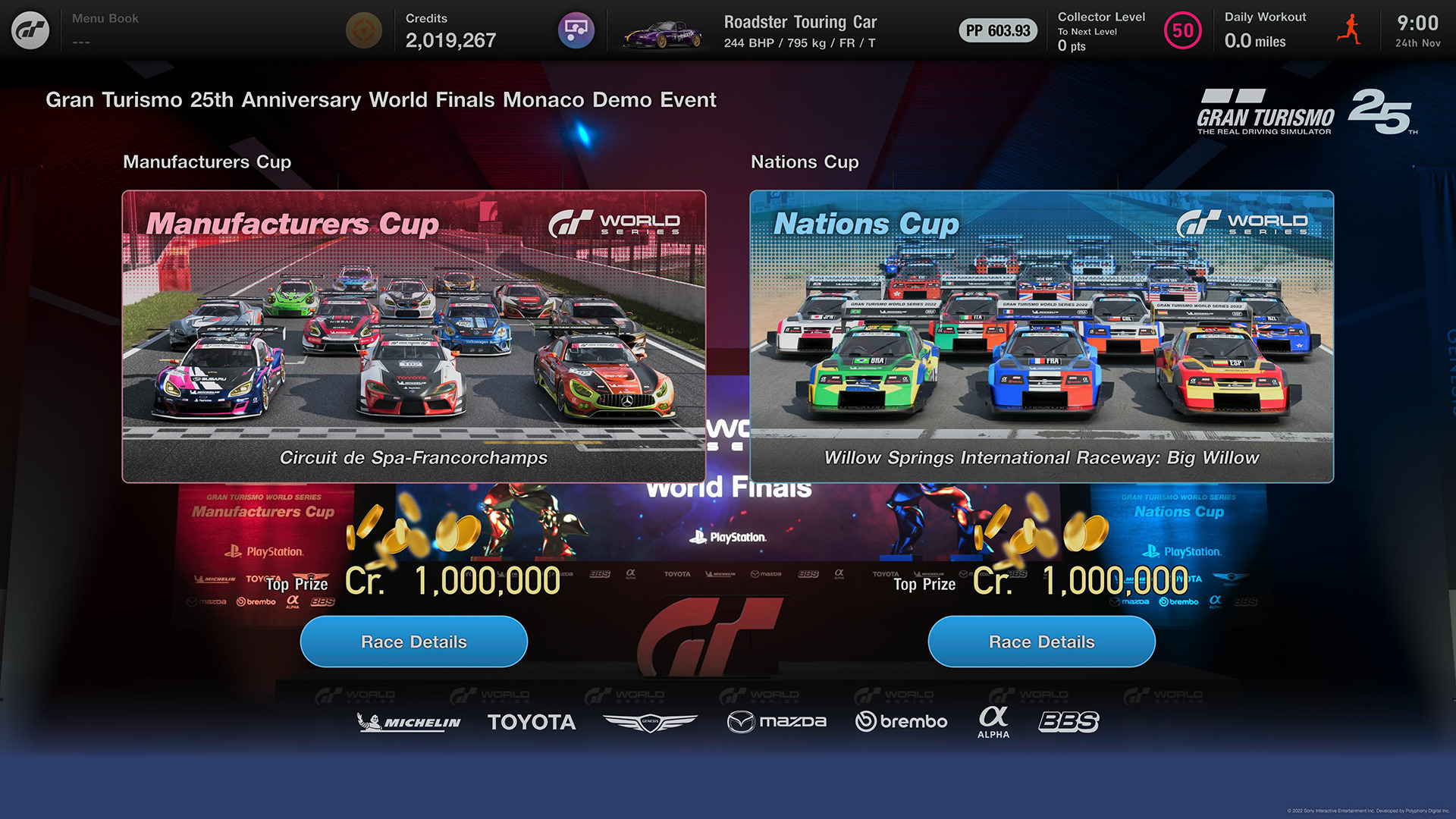 Upcoming Gran Turismo 7 Update Will Celebrate Series' 25th Anniversary;  Updated World Map and Increased Sport Mode Rewards