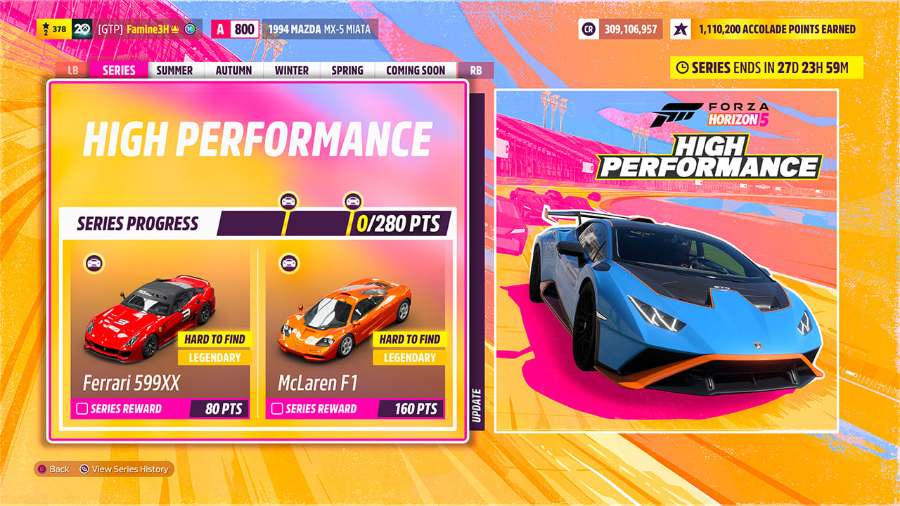 Forza Horizon 5 High Performance update now available, adds proper oval  racetrack