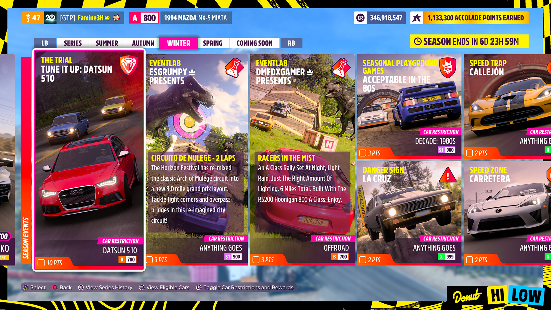 Forza Horizon 5 Barn Finds, map for hidden cars