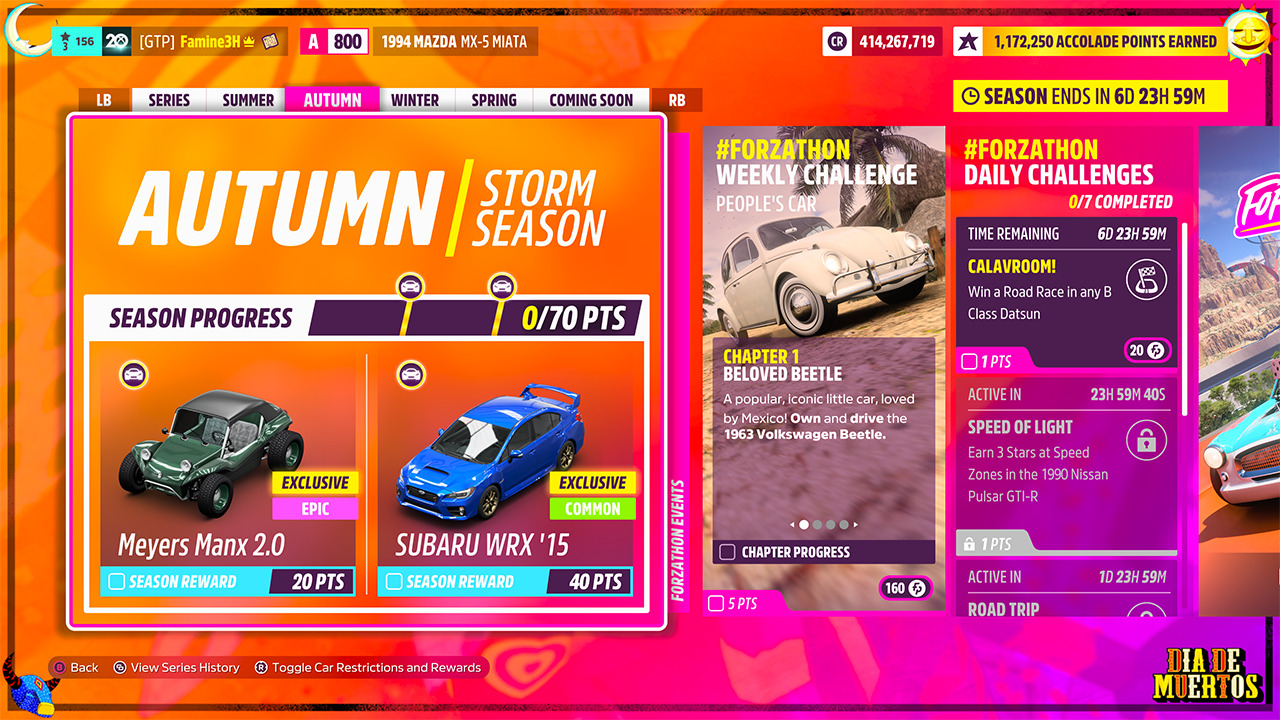 Forza Horizon 5 Update for October 24 Brings Stability Improvements