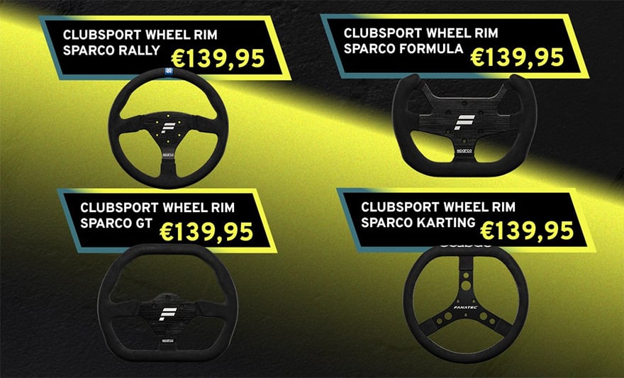 Fanatec and Sparco Launch New Wheel Rim Range, Available Now