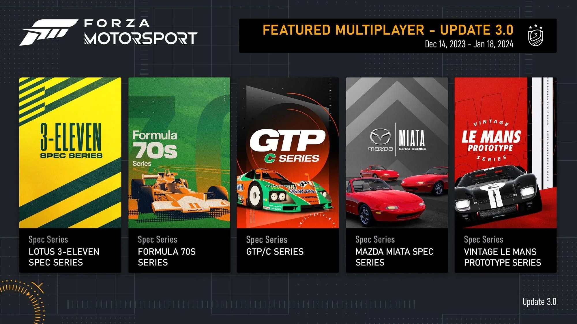 Grosse mise à jour de Forza Motorsport : nouveau circuit, livrées