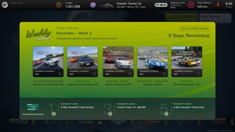 GT7 Daily Races revealed for this week (14th March) with first FIA  Championship